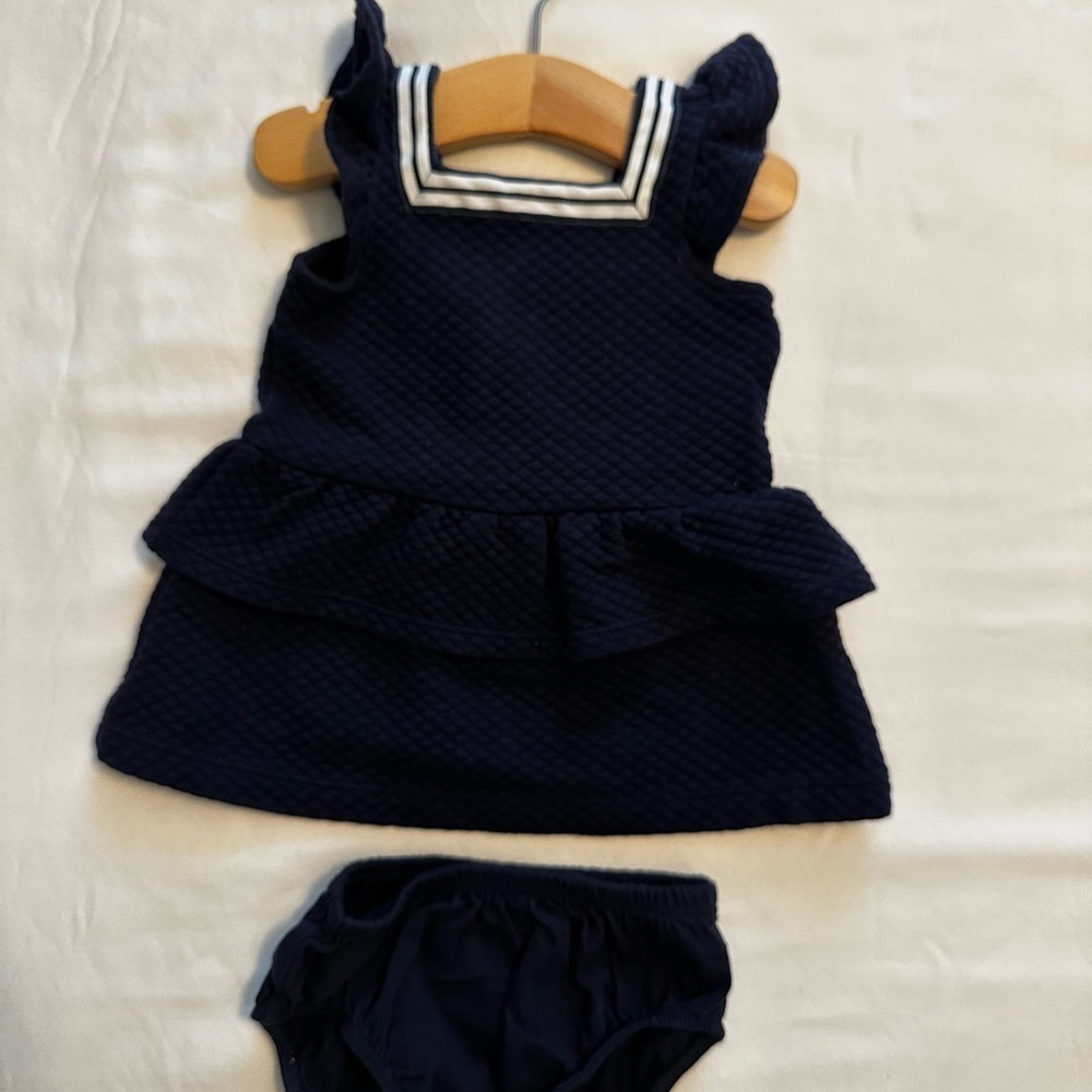 Janie and Jack Navy Baby Outfit Nautical Spring Boat Luxury